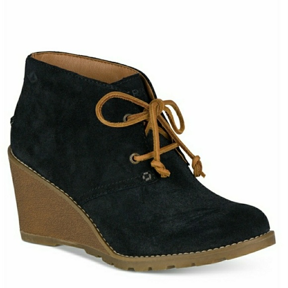 sperry suede ankle boots